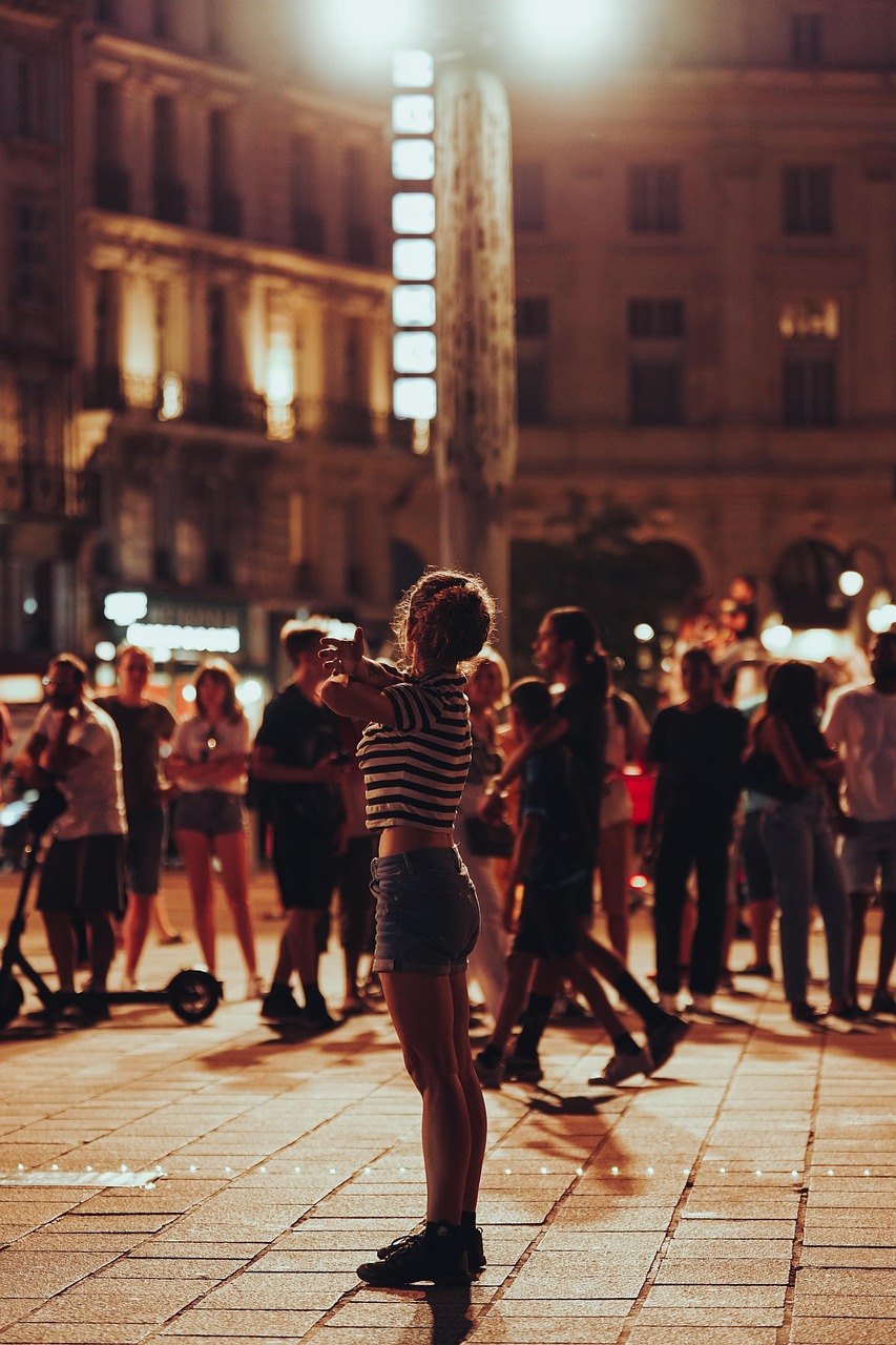 Energetic hip hop dancers performing, showcasing vibrant street dance.
