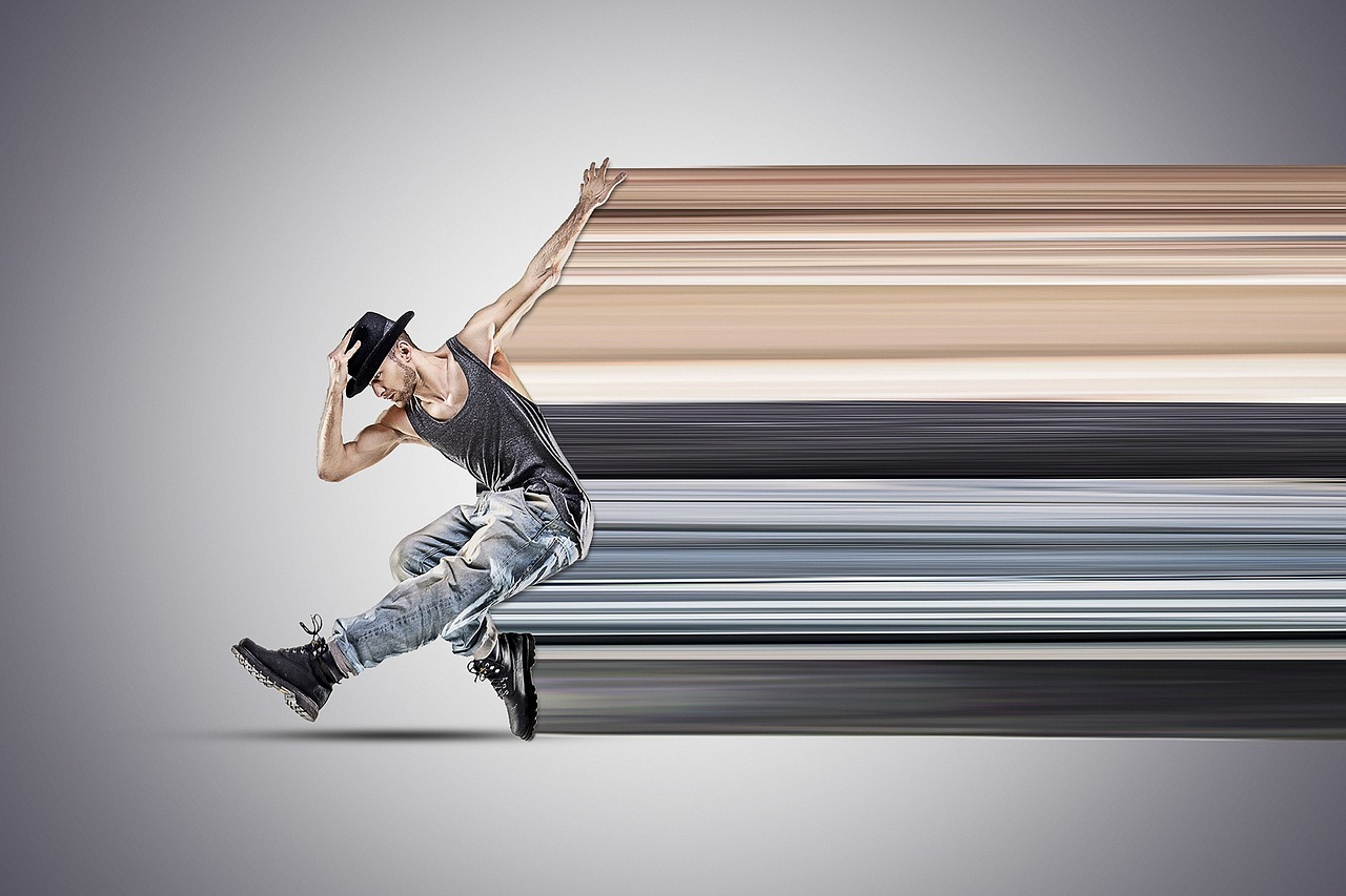 Portrait of Mark Davis, a hip hop and jazz instructor.